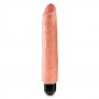 VIBRADOR REALÍSTICO KING COCK VIBRATING STIFFY 10? BRANCO