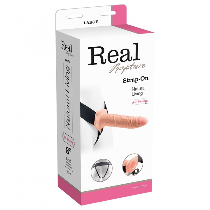 STRAP-ON OCO REAL RAPTURE AIR FEELING 8 BRANCO