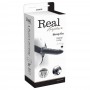 STRAP-ON OCO COM VIBRAÇÃO REAL RAPTURE AIR FEELING 8 PRETO