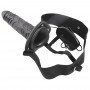 STRAP-ON OCO COM VIBRAÇÃO REAL RAPTURE AIR FEELING 8 PRETO