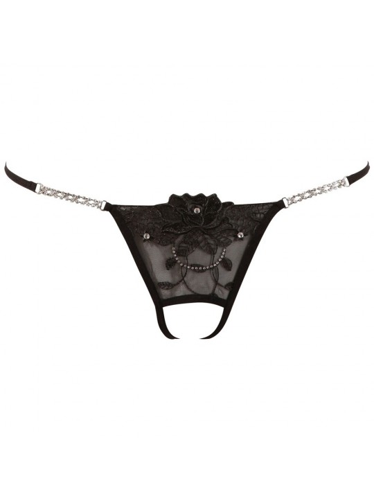 TANGA RHINESTONES COM ABERTURA - 38-40 M/L