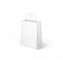 SACO DE PAPEL COM PEGAS BRANCO 49 X 42CM