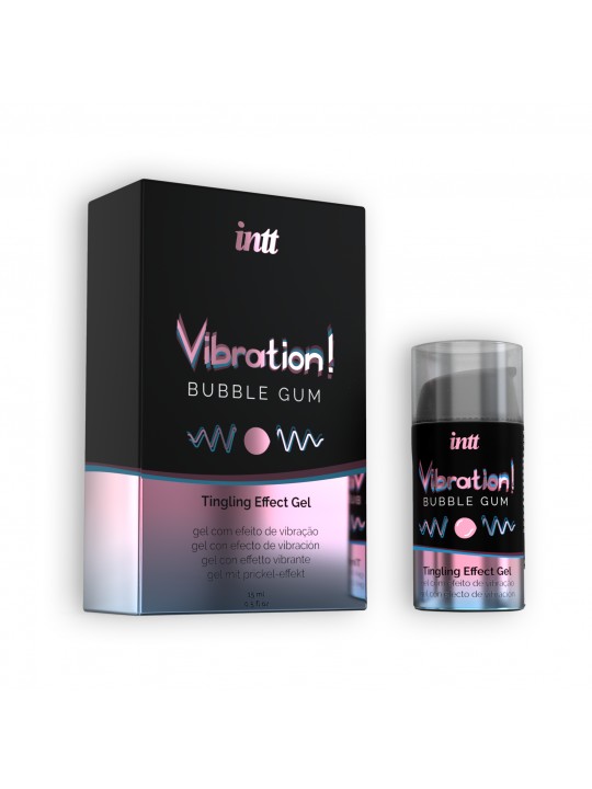 GEL COM VIBRAÇÃO VIBRATION PASTILHA ELÁSTICA INTT 15ML