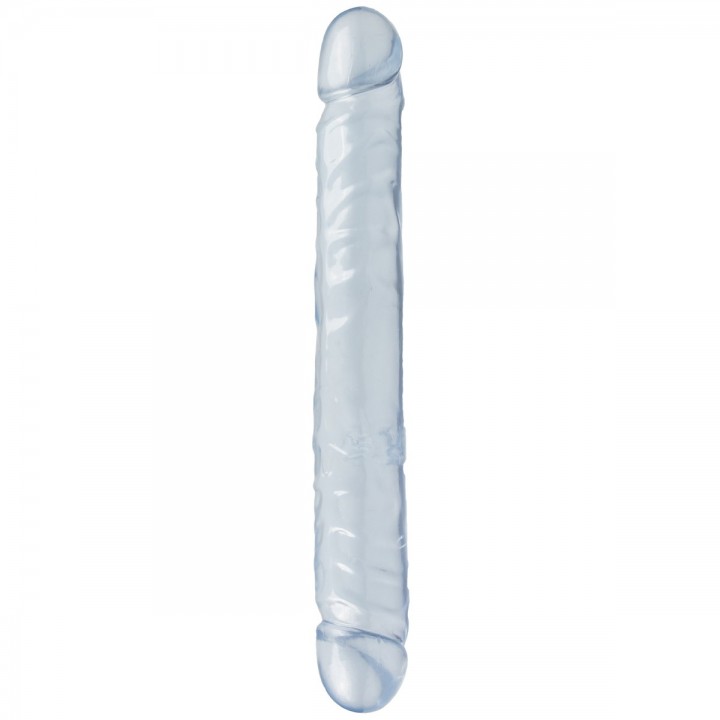 DILDO DUPLO JR. DOUBLE DONG 12'' TRANSPARENTE
