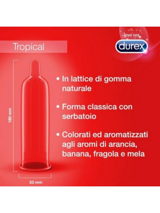 PRESERVATIVOS DUREX TROPICAL 6 UNIDADES
