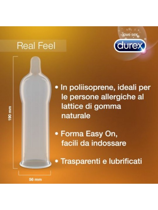 PRESERVATIVOS DUREX REAL FEEL 6 UNIDADES