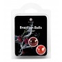 BOLAS LUBRIFICANTES BEIJÁVEIS BRAZILIAN BALLS SABOR A CEREJA 2 X 4GR