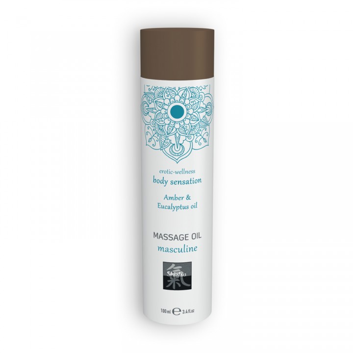ÓLEO DE MASSAGEM MASCULINE DE ÂMBAR E EUCALIPTO SHIATSU? 100ML
