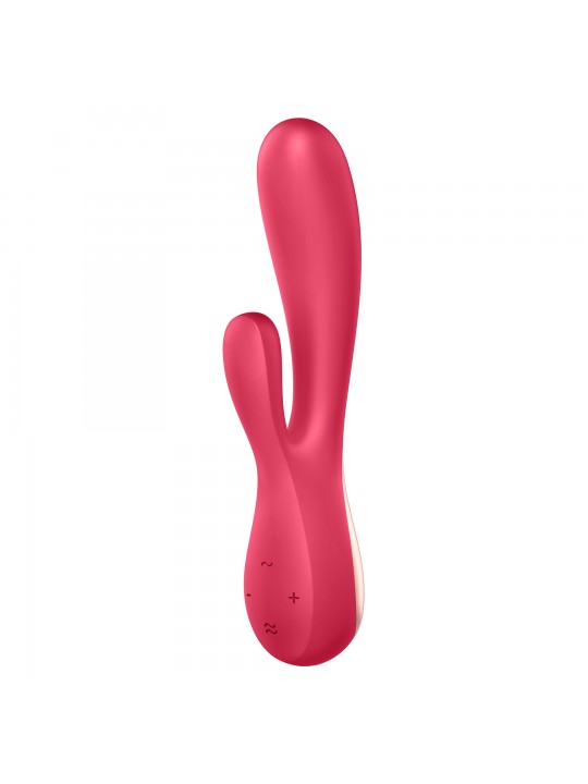 VIBRADOR MONO FLEX COM APP E BLUETOOTH SATISFYER VERMELHO