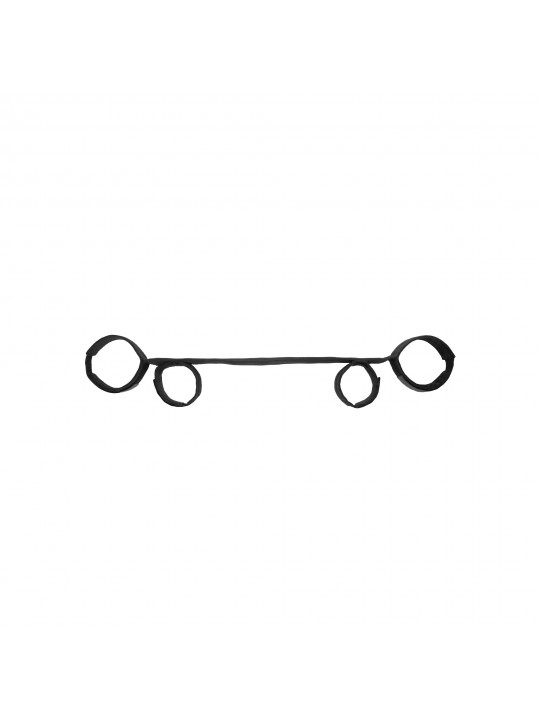 BARRA AFASTADORA COM ALGEMAS OUCH! SPREADER BAR WITH CUFFS PRETA