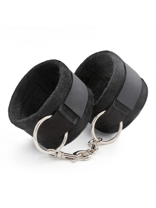 ALGEMAS DE VELCRO TOUGH LOVE COM CORRENTE DE 40CM EXTRA CRUSHIOUS PRETAS