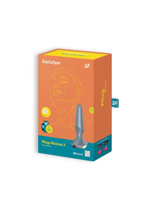 PLUG ANAL PLUG-ILICIOUS 2 SATISFYER CINZENTO