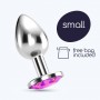 PLUG ANAL JOIA BIJOU ROSA PEQUENO CRUSHIOUS COM BOLSA AVELUDADA GRÁTIS