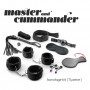 KIT BONDAGE MASTER & CUMMANDER COM 11 PEÇAS CRUSHIOUS KIT BONDAGE MASTER & CUMMANDER COM 11 PEÇAS CRUSHIOUS