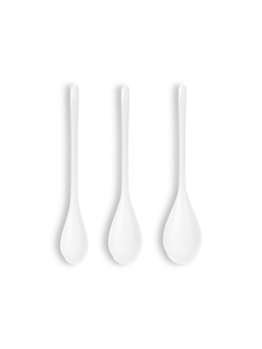 CONJUNTO DE 3 BOLAS KEGEL YONI POWER 1 SATISFYER BRANCAS