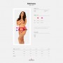 CINTO DE LIGAS E TANGA COM ABERTURA NA VIRILHA RUBINESA OBSESSIVE - 36-38 S/M