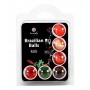 BOLAS LUBRIFICANTES BEIJÁVEIS BRAZILIAN BALLS MULTISABORES 6 X 4GR