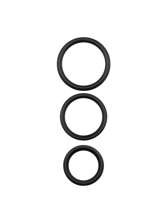 BANDOLEROS CONJUNTO DE ANÉIS DE SILICONE PARA O PÉNIS CRUSHIOUS