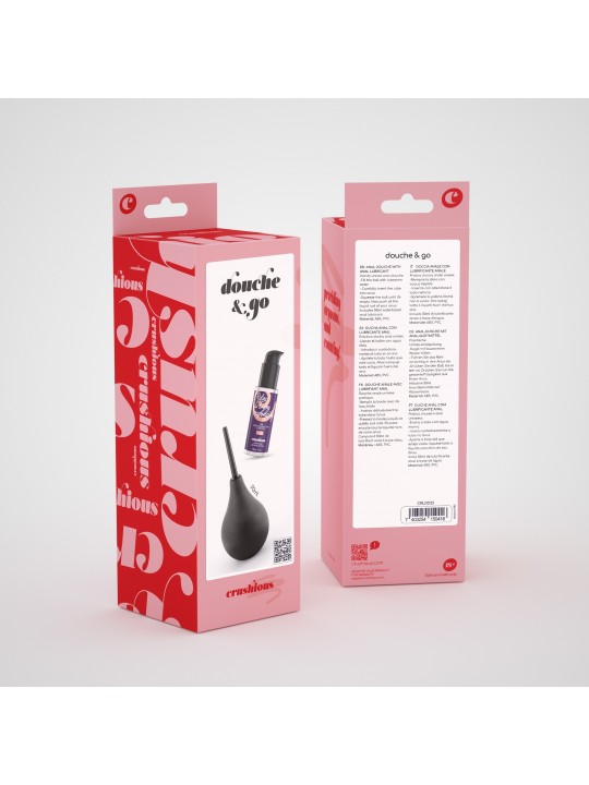 DOUCHE & GO DUCHE ANAL 90ML COM LUBRIFICANTE ANAL 50ML CRUSHIOUS