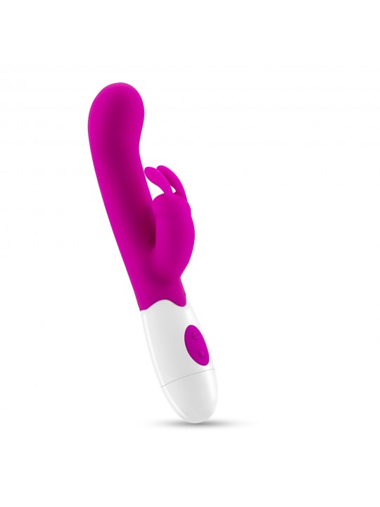 VIBRADOR COM ESTIMULADOR DE CLITÓRIS JIGGLIE E LUBRIFICANTE À BASE DE ÁGUA INCLUÍDO CRUSHIOUS