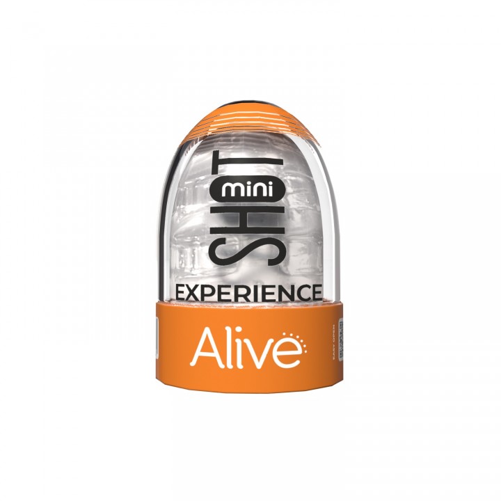 MASTURBADOR MINI SHOT EXPERIENCE ALIVE TRANSPARENTE