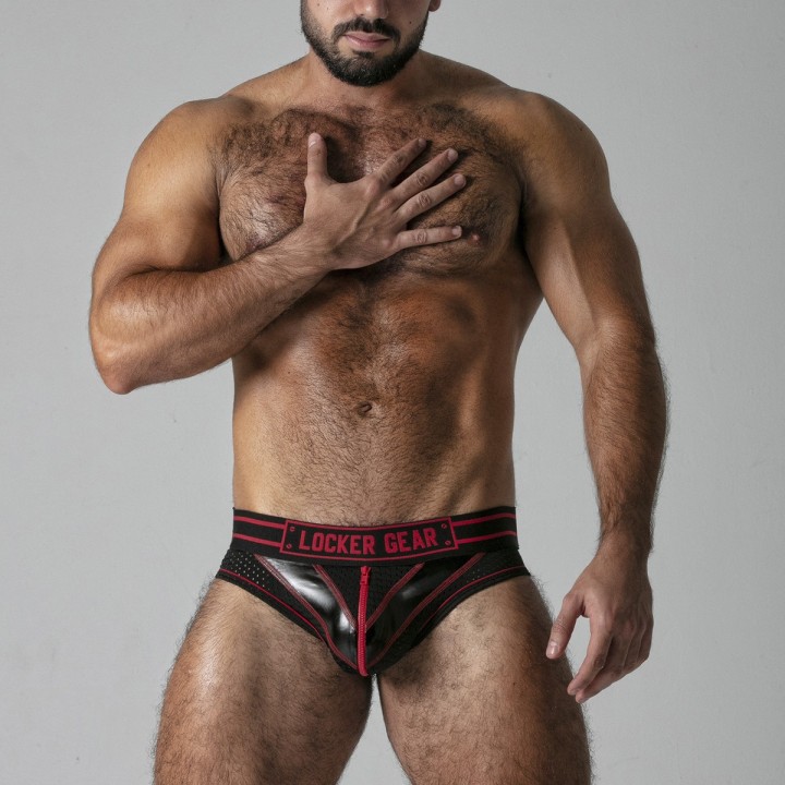 CUECA MASSIVE RUDE LOCKER GEAR VERMELHA - 42 XL