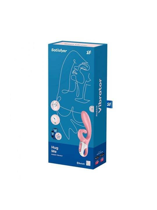 VIBRADOR HUG ME COM APP SATISFYER ROSA