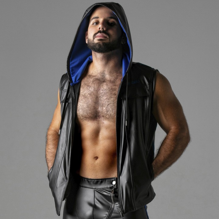 COLETE MASSIVE RUDE HOODY AZUL LOCKER GEAR - 36 S