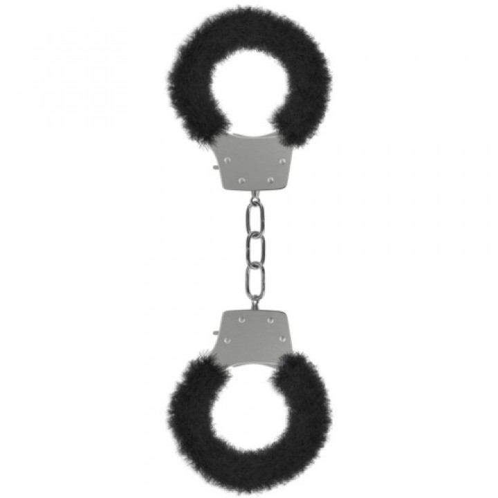 ALGEMAS COM PELUCHE PLEASURE FURRY HANDCUFFS PRETAS