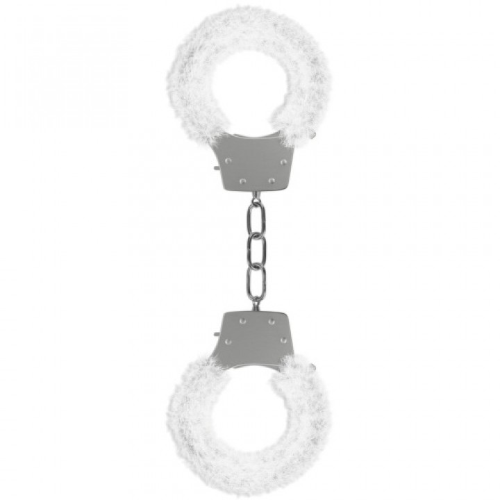 ALGEMAS COM PELUCHE PLEASURE FURRY HANDCUFFS BRANCAS