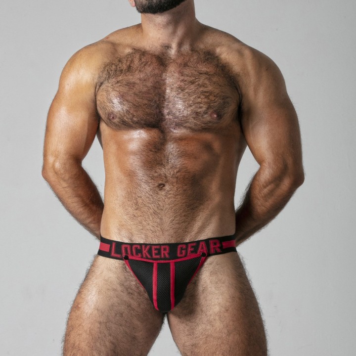 JOCKSTRAP FULL ACCESS LOCKER GEAR VERMELHO - 42 XL