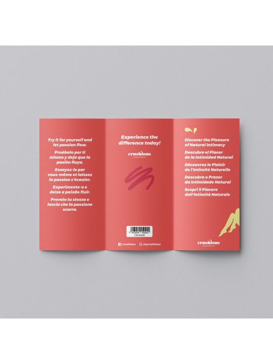 AMOSTRA LUBRIFICANTE NATURAL CRUSHIOUS 4ML COM FOLHETO