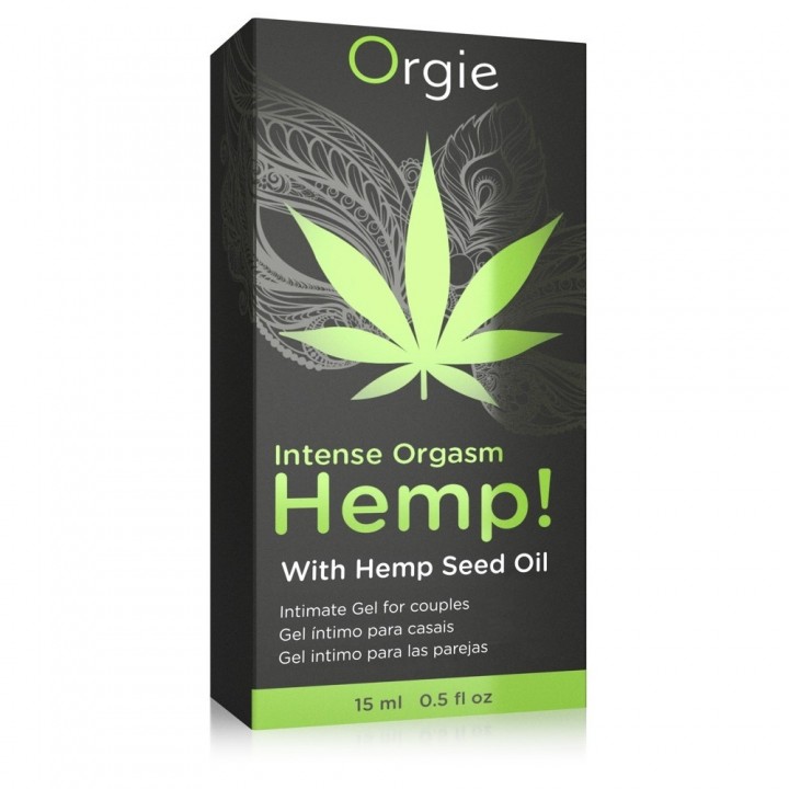 GEL COM VIBRAÇÃO INTENSE ORGASM HEMP 15ML ORGIE