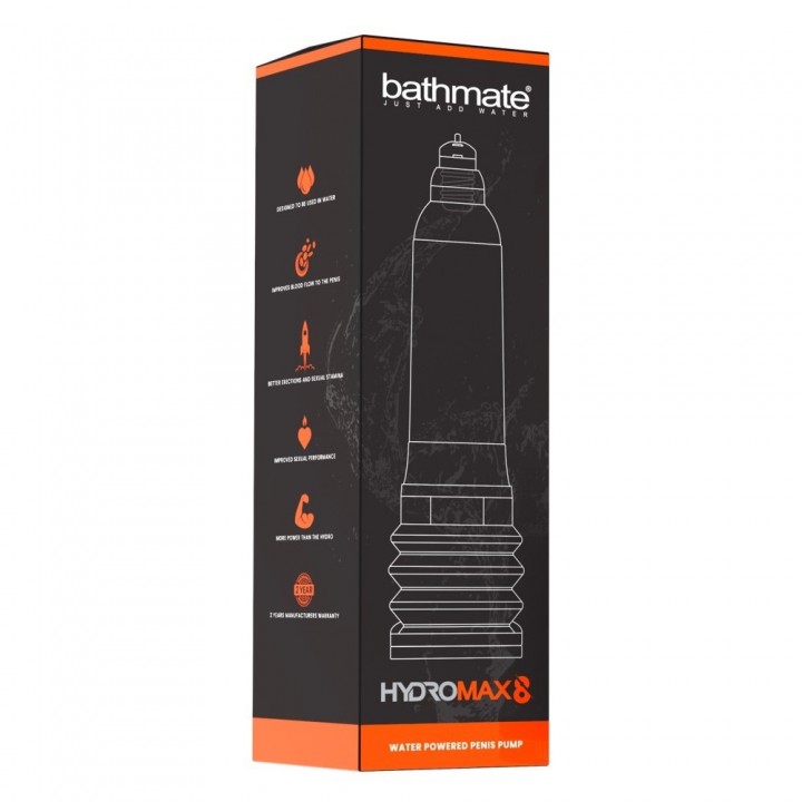 BOMBA PARA PÉNIS HYDROMAX 8 - BATHMATE TRANSPARENTE
