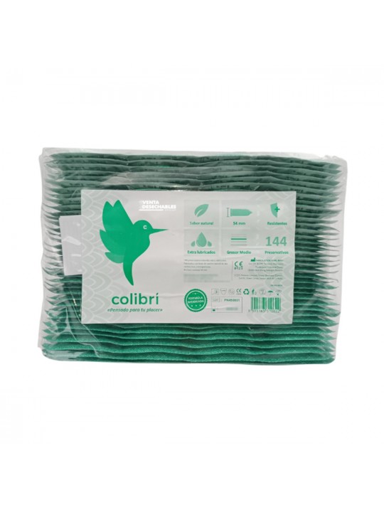 EMBALAGEM COM 144 PRESERVATIVOS NATURAIS COLIBRI