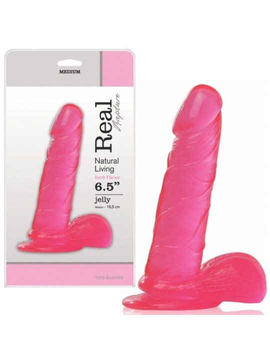 DILDO REAL RAPTURE EARTH FLAVOUR 6.5'' ROSA