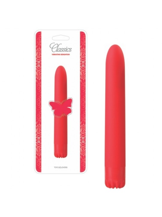 VIBRADOR CLASSICS VERMELHO MÉDIO