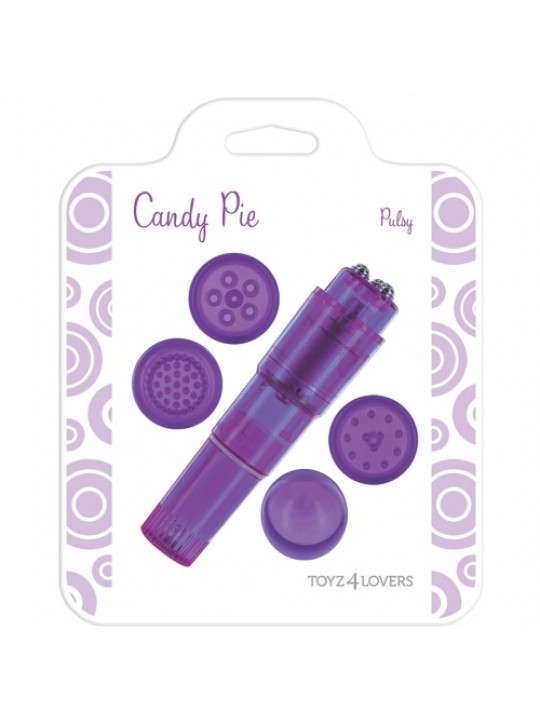 VIBRADOR CANDY PIE PULSY ROXO
