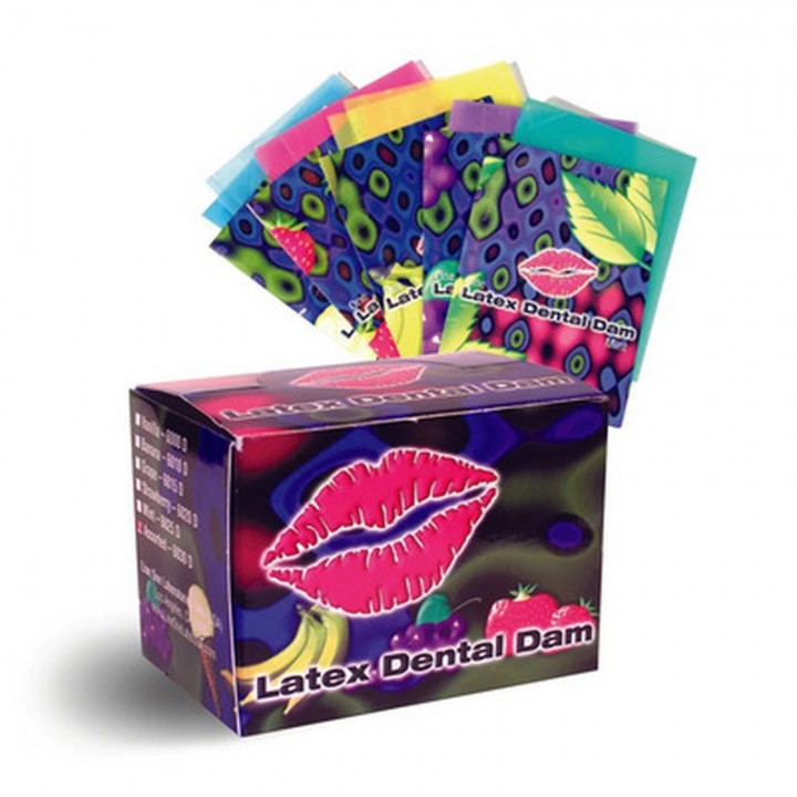 CAIXA COM 100 PROTEÇÕES ORAIS LIXX DENTAL DAMS EXS