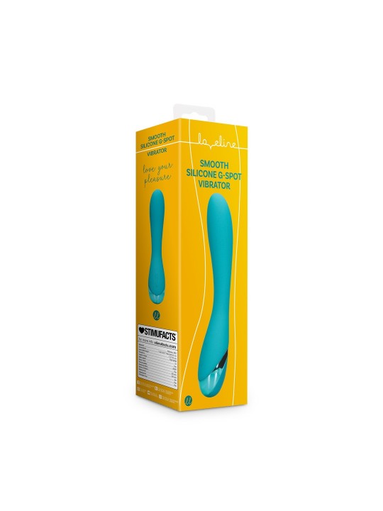 VIBRADOR SMOOTH SILICONE G-SPOT AZUL LOVELINE