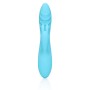 VIBRADOR RIBBED ULTRA SOFT SILICONE RABBIT GLACIAL BLUE LOVELINE