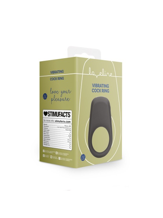 ANÉL PARA O PÉNIS COM VIBRAÇÃO LICORICE BLACK LOVELINE