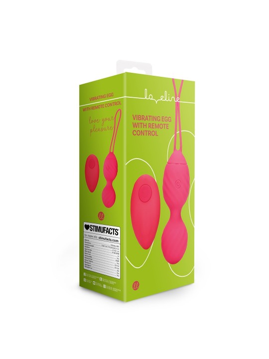 OVO VIBRATÓRIO COM COMANDO REMOTO VERMELHO LOVELINE