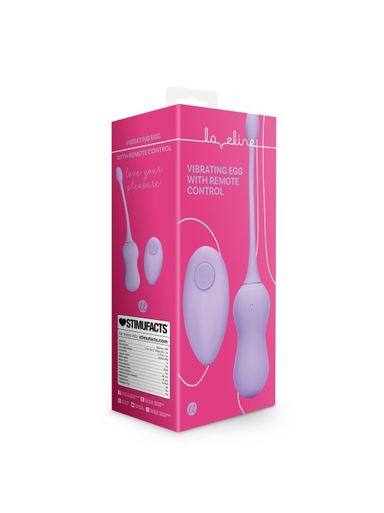 OVO VIBRATÓRIO COM COMANDO REMOTO ROXO LOVELINE