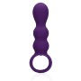 PLUG ANAL COM VIBRAÇÃO EM FORMA DE LÁGRIMAS CLEAR PURPLE LOVELINE