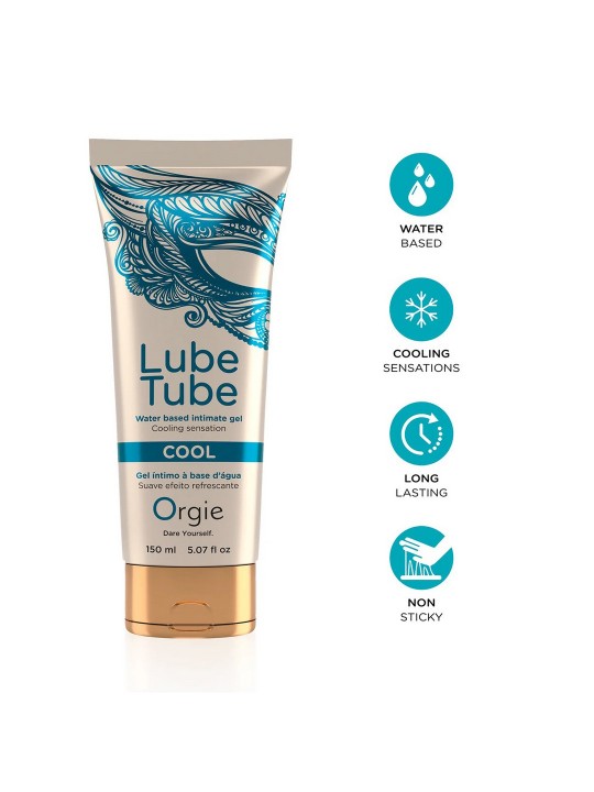 LUBRIFICANTE À BASE DE ÁGUA COM EFEITO FRIO 5 FL OZ 150ML ORGIE