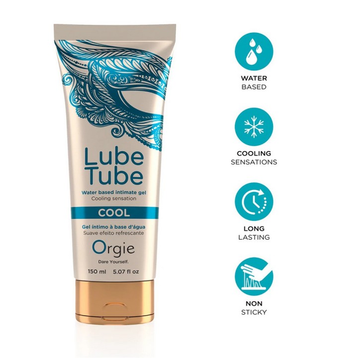 LUBRIFICANTE À BASE DE ÁGUA COM EFEITO FRIO 5 FL OZ 150ML ORGIE